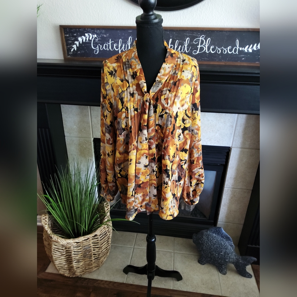 Issac Mizrahi Live Long-sleeved Blouse